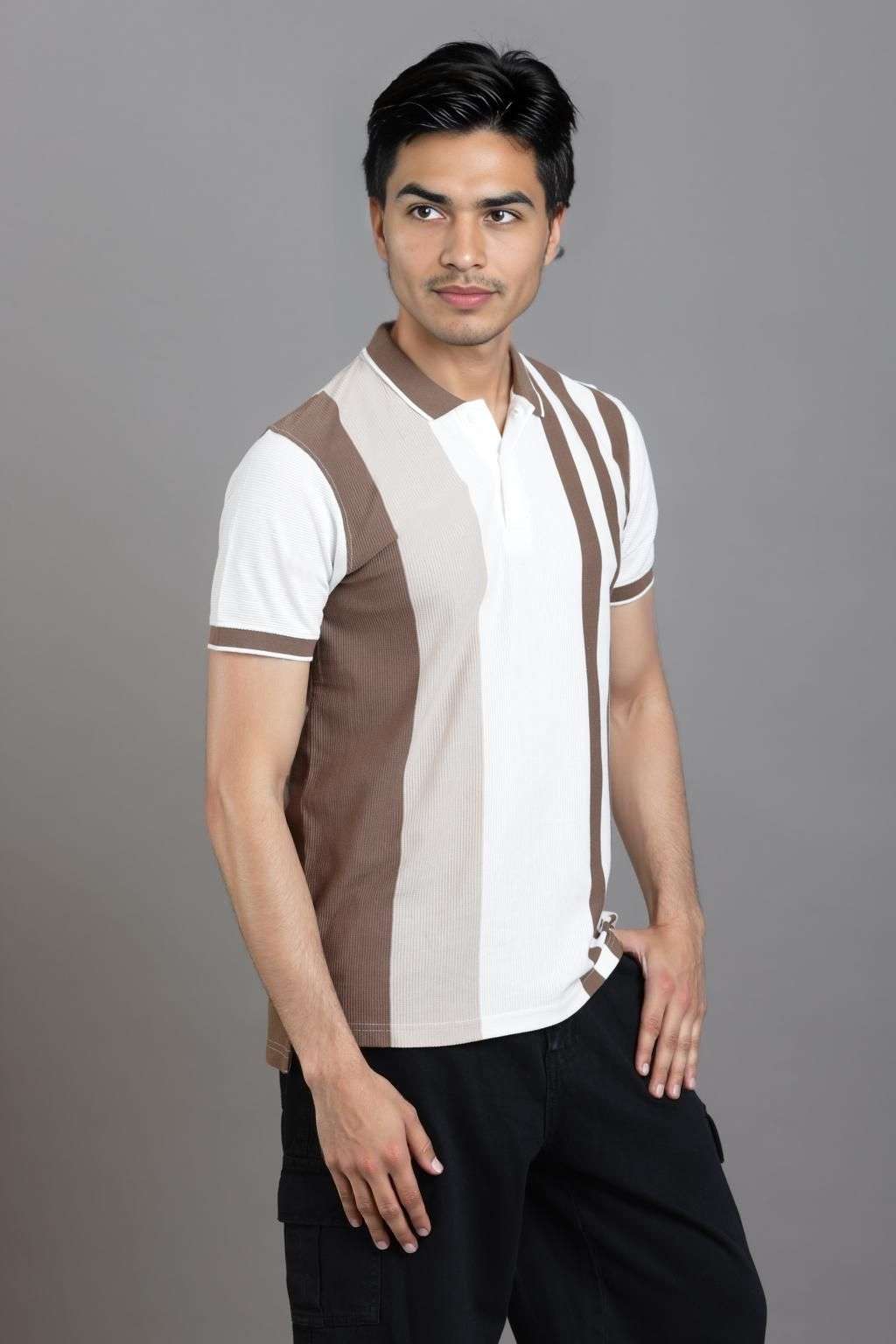 Stripes-Cotton-Blend-Polo-Men-s-T-Shirt