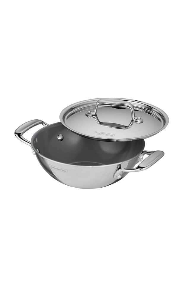 Triply-Clad-Fusao+-20cm-Kadai-with-SS-Lid