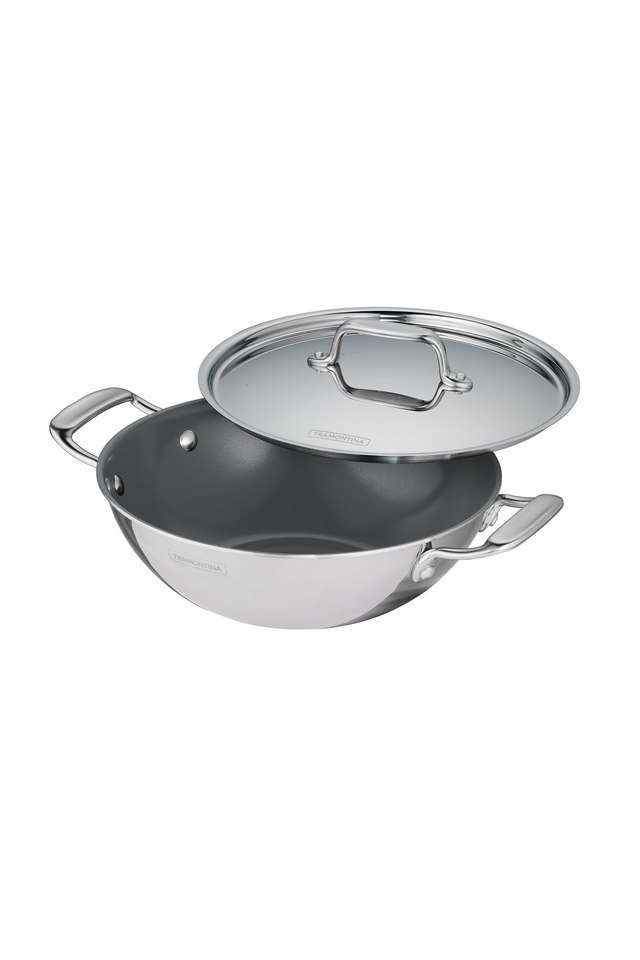 Fusao-Ex+-Triply-Ceramic-26Cm-Kadai-With-Ss-Lid