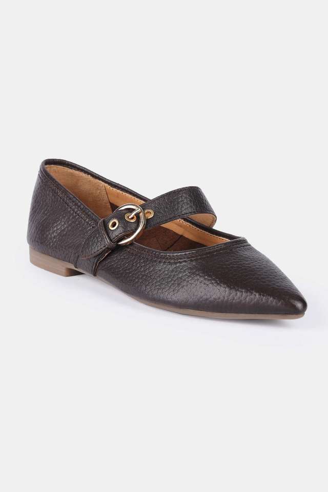 Leather-Buckle-Women-s-Casual-Wear-Ballerinas