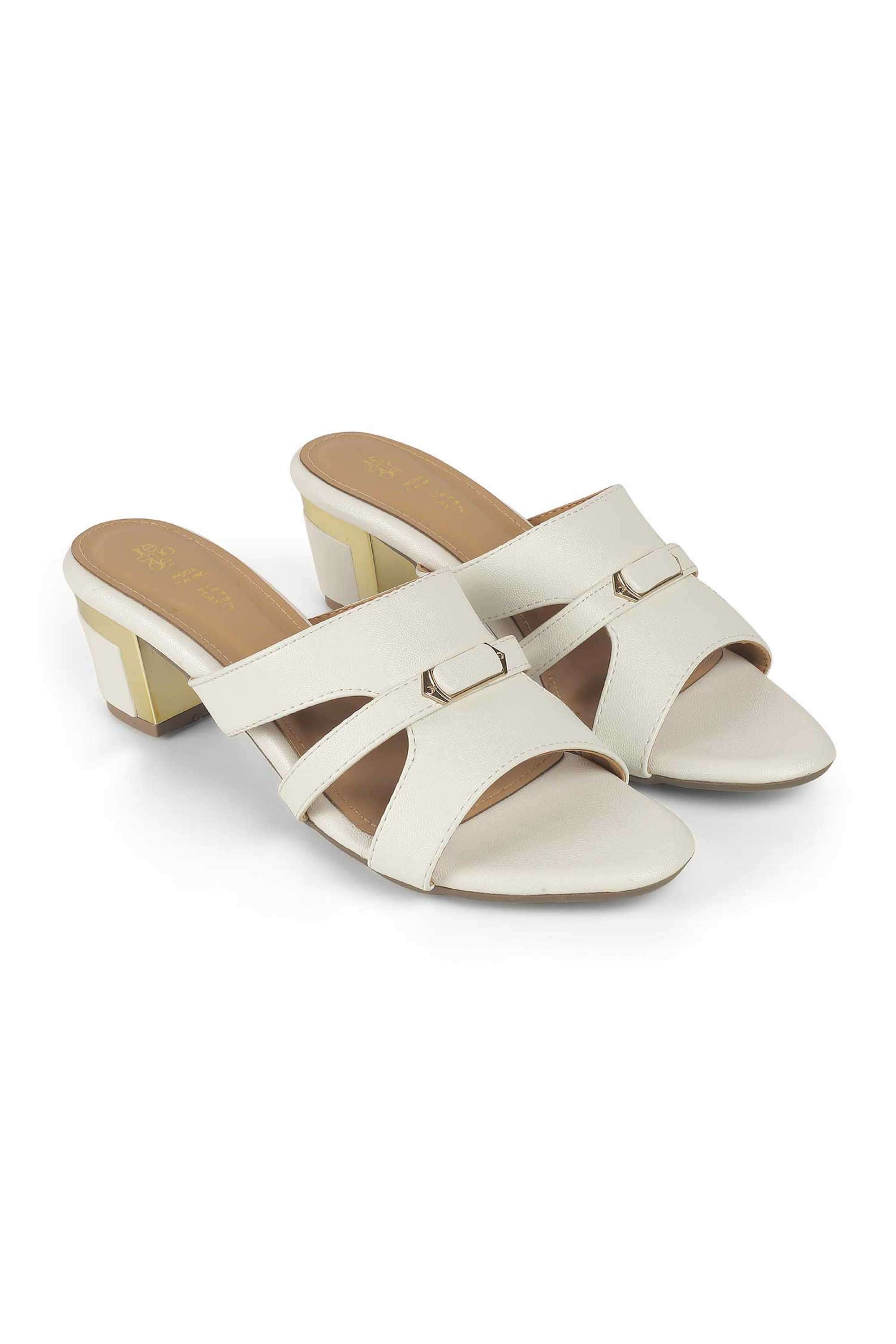 Slick-Synthetic-Slip-On-Women-s-Casual-Wear-Heels