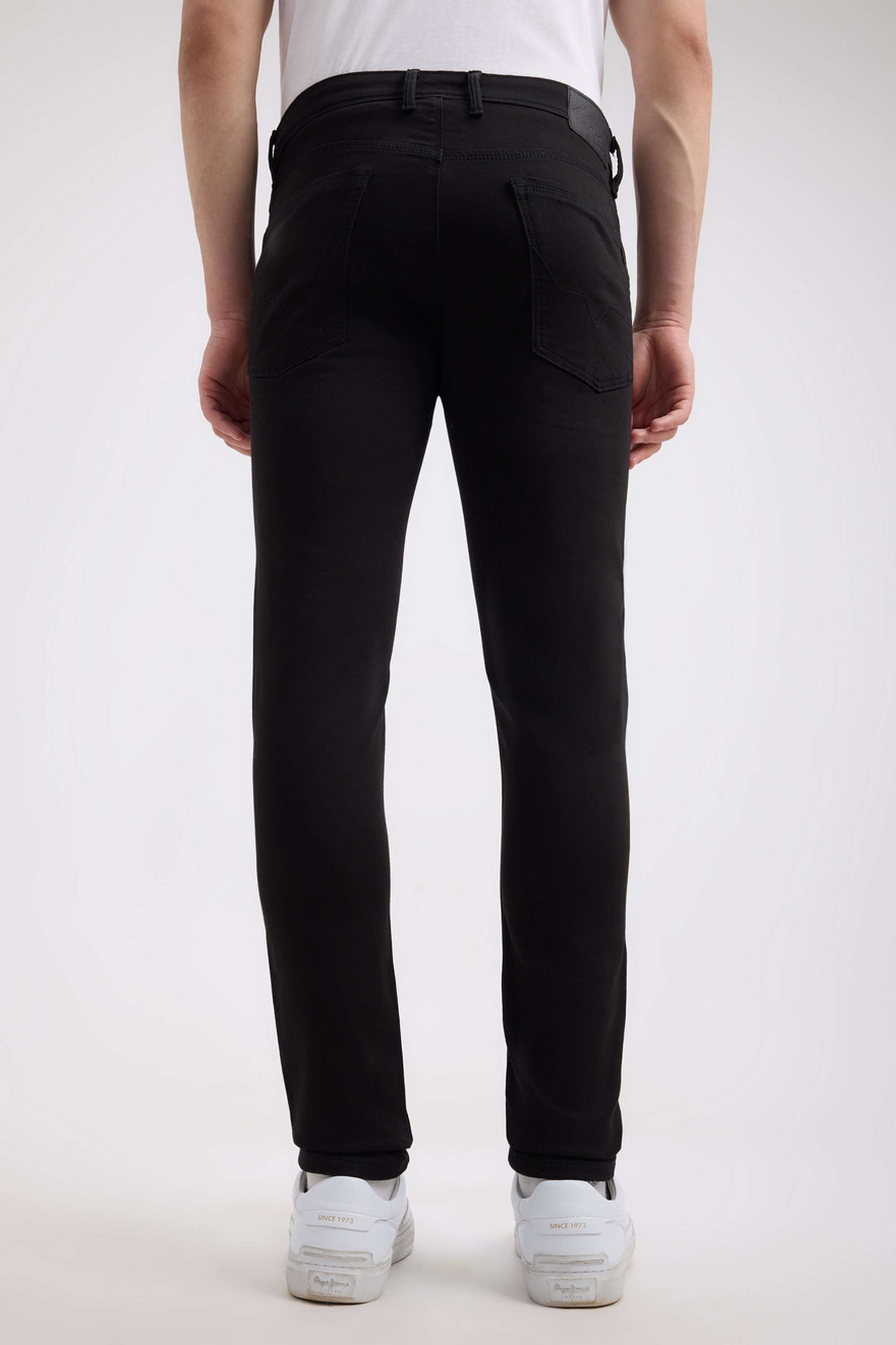 Light-Wash-Blended-Fabric-Skinny-Fit-Men-s-Jeans