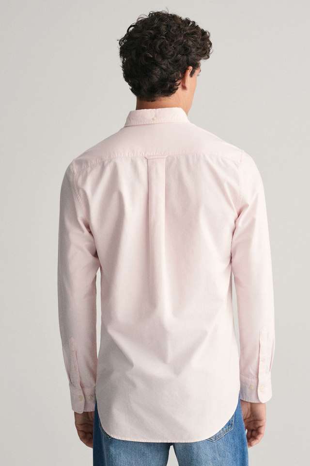 Solid-Cotton-Blend-Regular-Fit-Men-s-Casual-Wear-Shirt