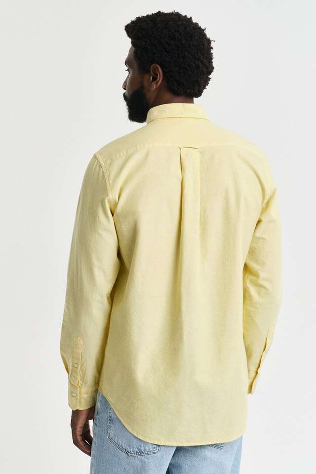 Solid-Cotton-Blend-Regular-Fit-Men-s-Casual-Wear-Shirt