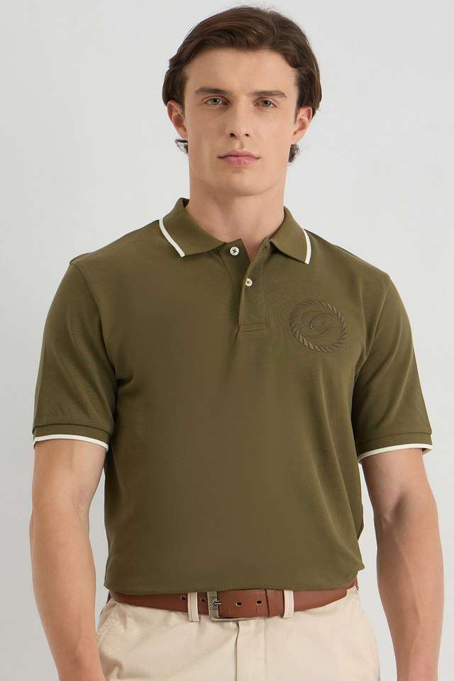 Solid-Cotton-Polo-Men-s-T-Shirt