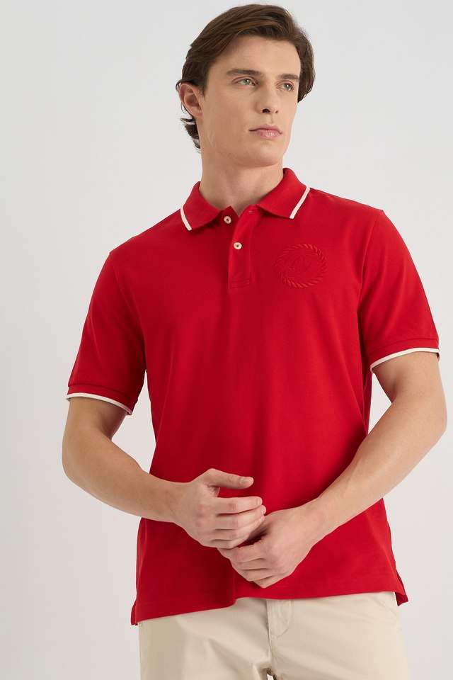 Solid-Cotton-Polo-Men-s-T-Shirt