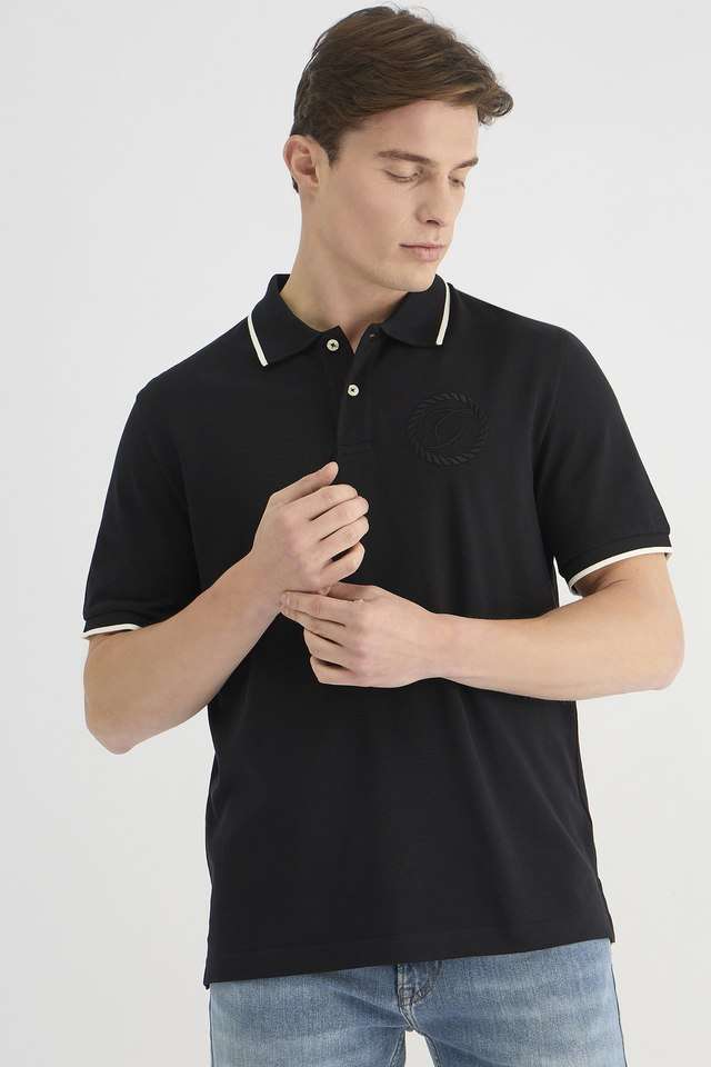 Solid-Cotton-Polo-Men-s-T-Shirt