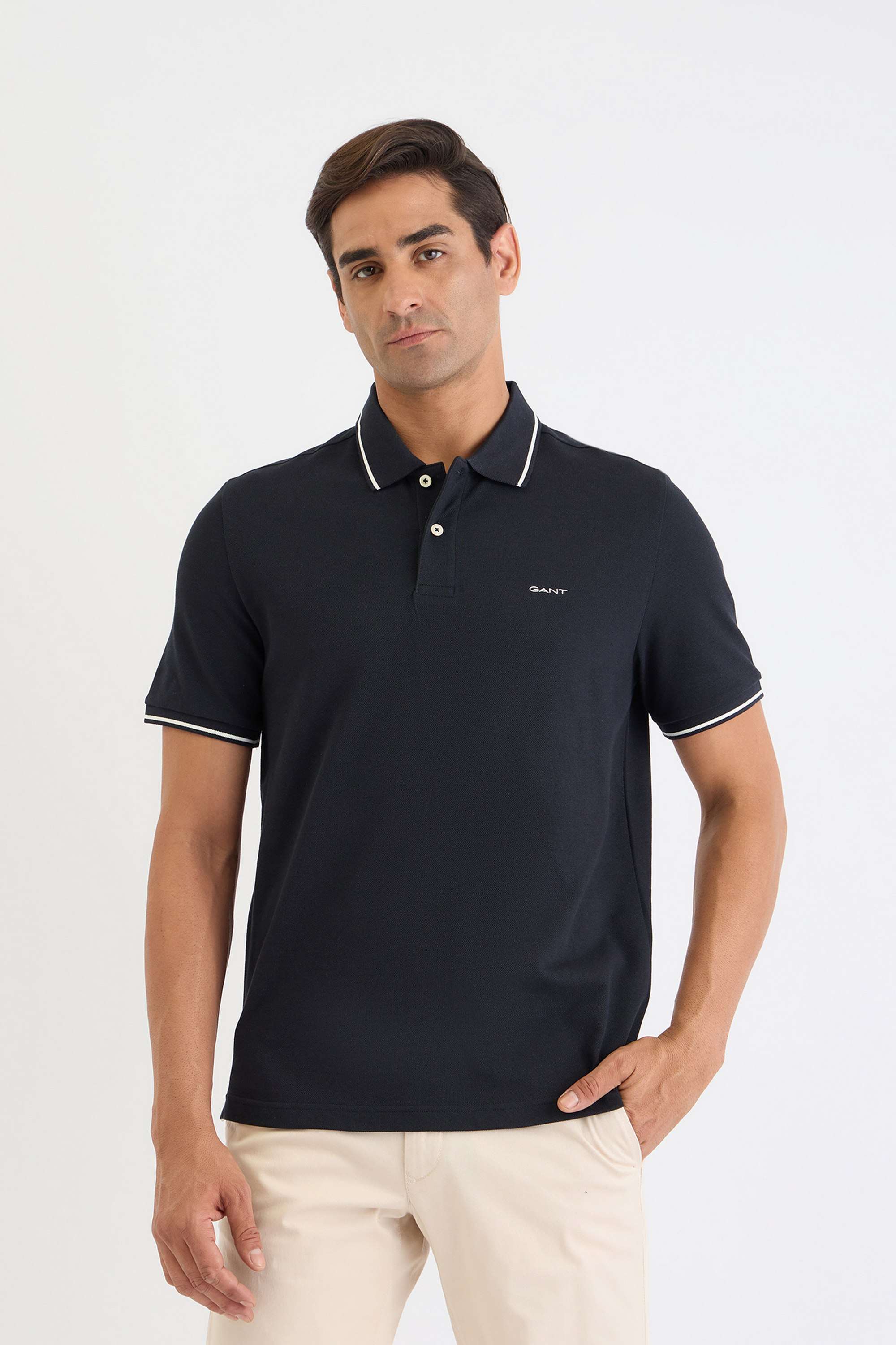 Solid-Cotton-Polo-Men-s-T-Shirt