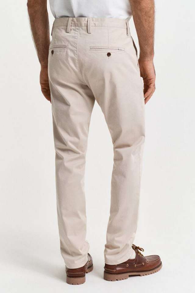 Solid-Cotton-Blend-Slim-Fit-Men-s-Casual-Wear-Trousers