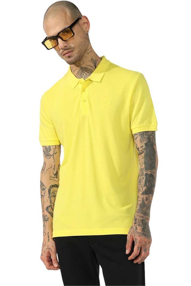 Solid-Polyester-Cotton-Polo-Men-s-T-Shirt