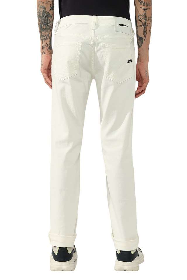 Light-Wash-Blended-Fabric-Slim-Fit-Men-s-Jeans