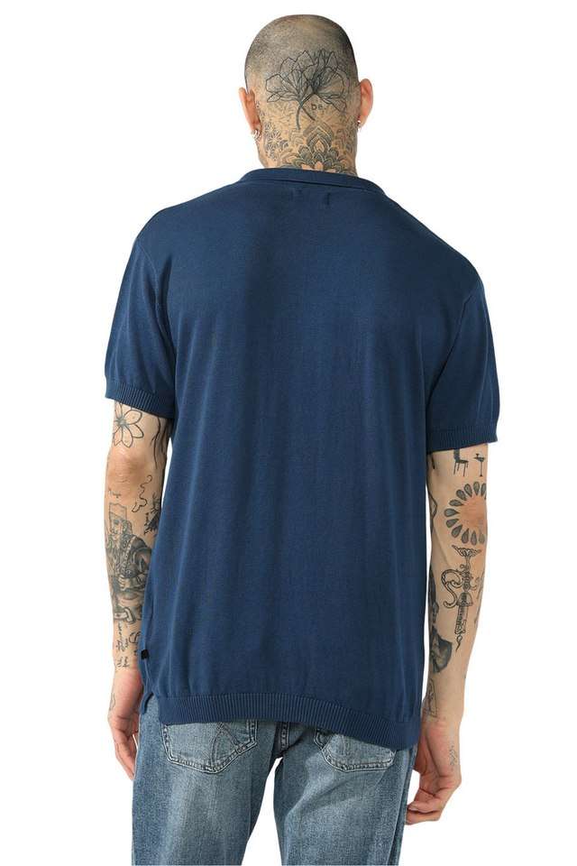 Solid-Cotton-Stretch-Polo-Men-s-T-Shirt