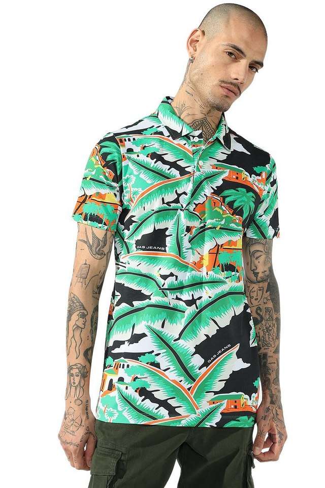Printed-Cotton-Stretch-Polo-Men-s-T-Shirt