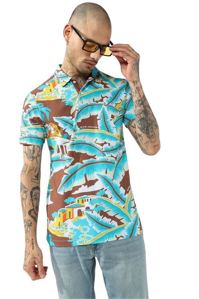 Printed-Cotton-Stretch-Polo-Men-s-T-Shirt