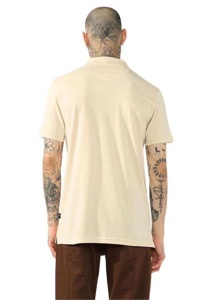 Solid-Cotton-Stretch-Polo-Men-s-T-Shirt
