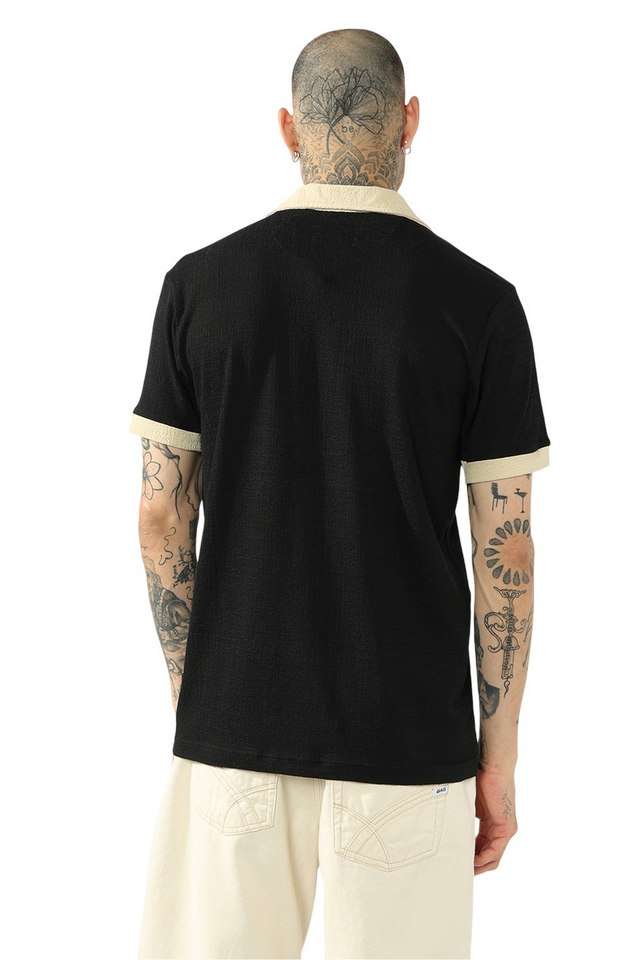 Solid-Cotton-Stretch-Polo-Men-s-T-Shirt