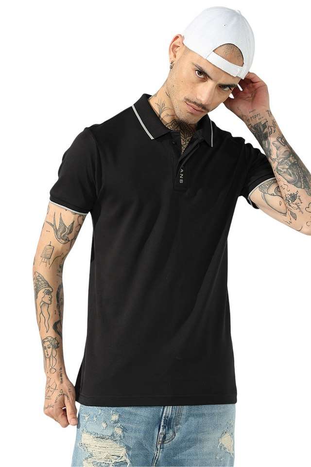 Solid-Cotton-Polo-Men-s-T-Shirt