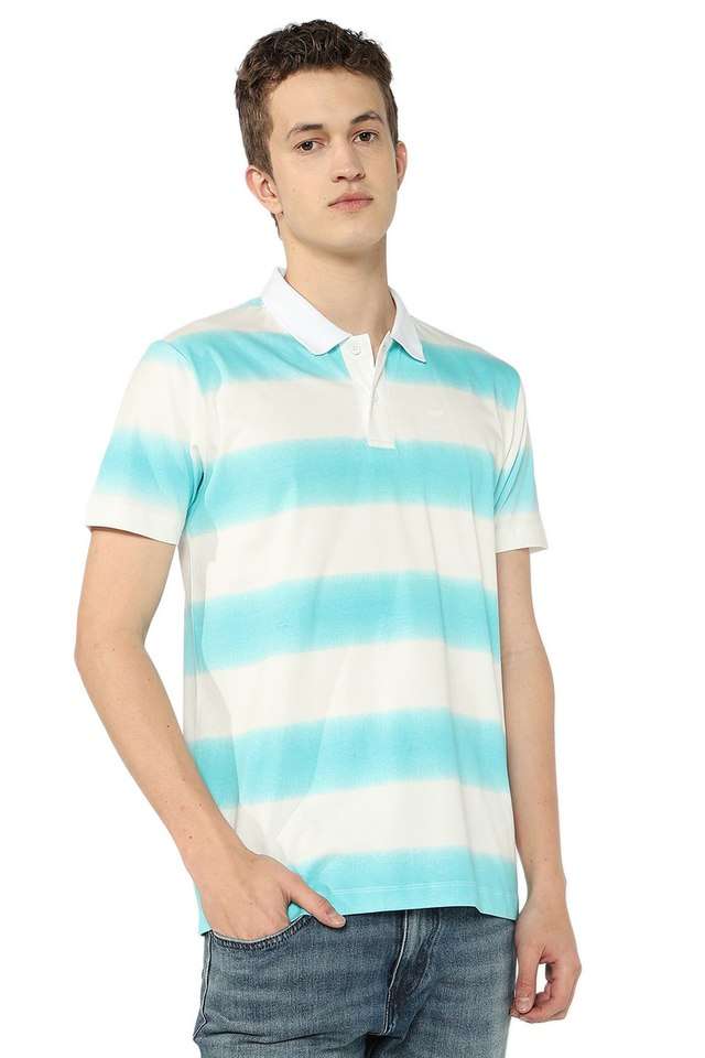 Stripes-Cotton-Blend-Polo-Men-s-T-Shirt