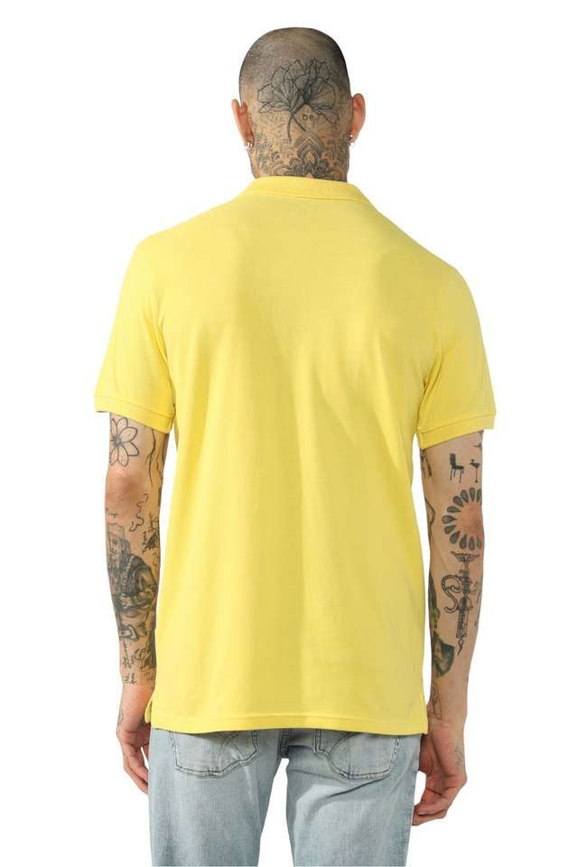 Solid-Cotton-Stretch-Polo-Men-s-T-Shirt