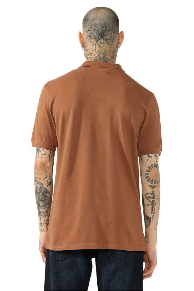 Solid-Cotton-Stretch-Polo-Men-s-T-Shirt