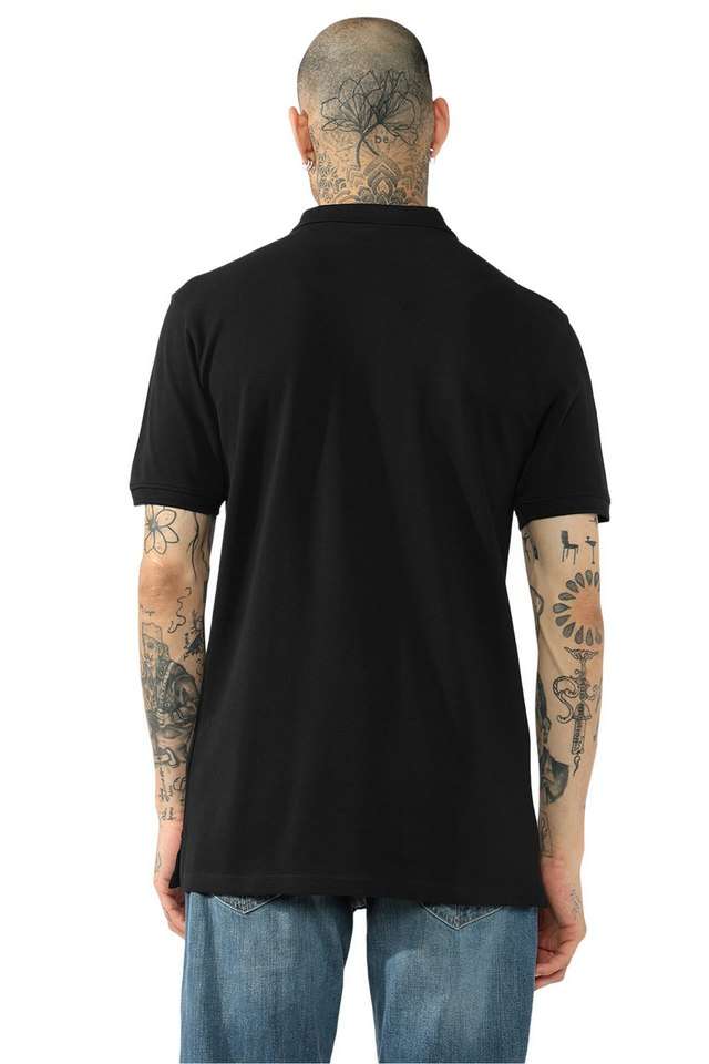 Solid-Cotton-Stretch-Polo-Men-s-T-Shirt