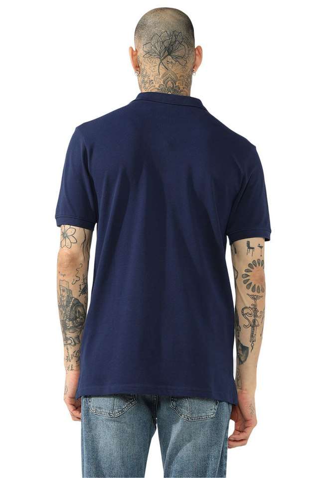 Solid-Cotton-Stretch-Polo-Men-s-T-Shirt