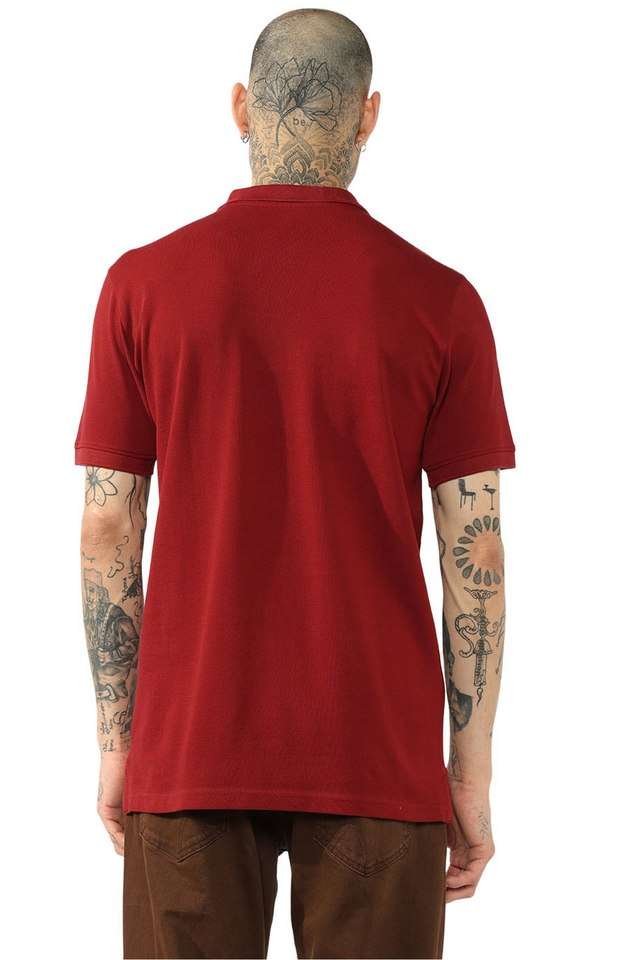 Solid-Cotton-Stretch-Polo-Men-s-T-Shirt