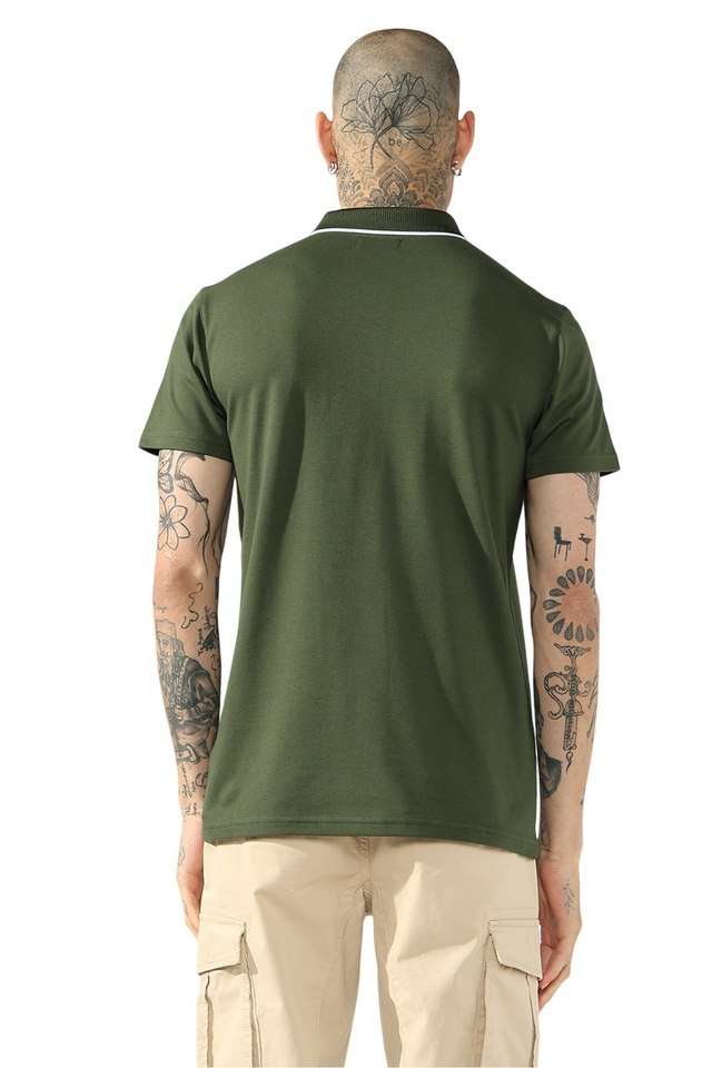 Solid-Cotton-Stretch-Polo-Men-s-T-Shirt