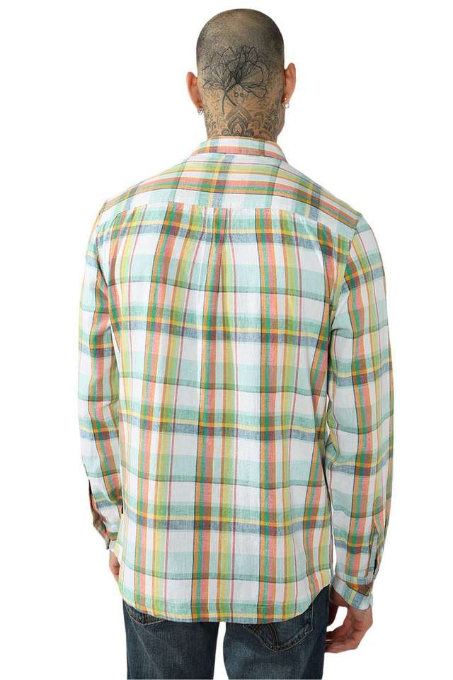 Tie-&-Dye-Blended-Fabric-Regular-Fit-Men-s-Casual-Shirt