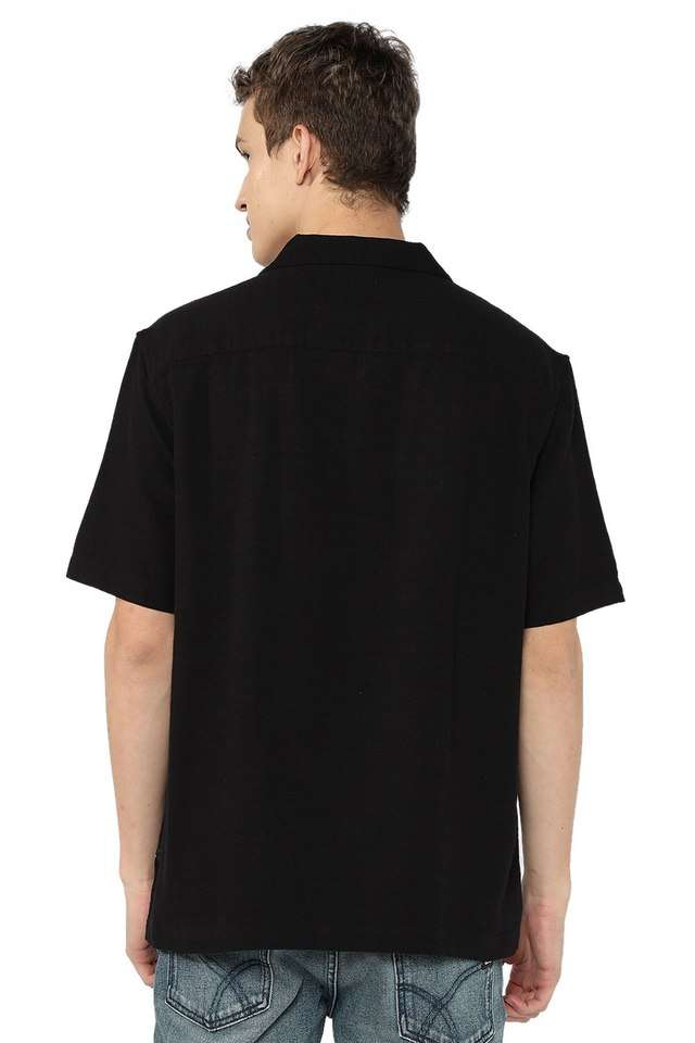 Solid-Modal-Relaxed-Fit-Men-s-Casual-Wear-Shirt