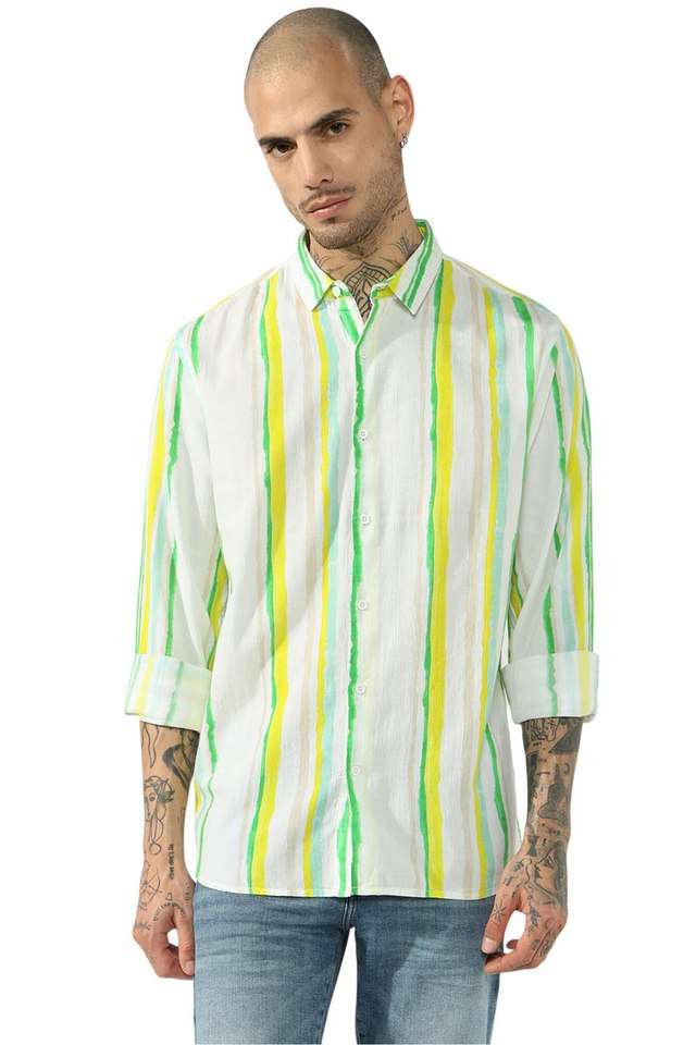 Printed-Blended-Fabric-Regular-Fit-Men-s-Casual-Shirt