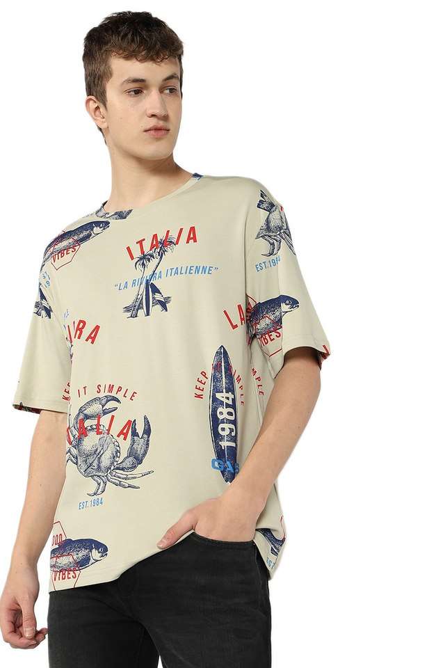 Printed-Cotton-Blend-Relaxed-Fit-Men-T-Shirt