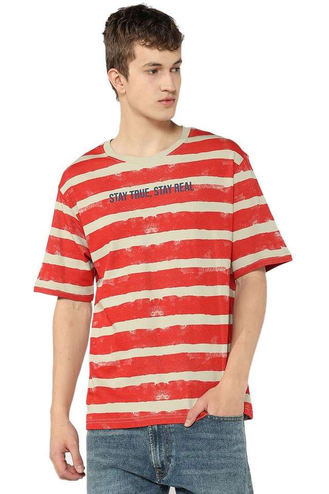 Stripes-Cotton-Relaxed-Fit-Men-T-Shirt