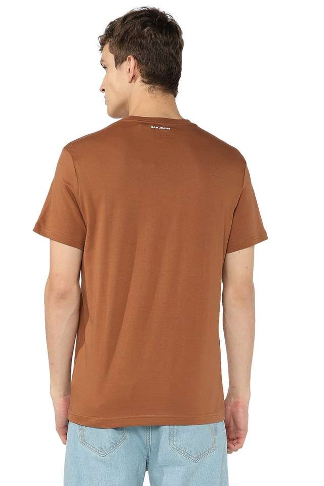 Graphic-Print-Cotton-Blend-Round-Neck-Men-s-T-Shirt