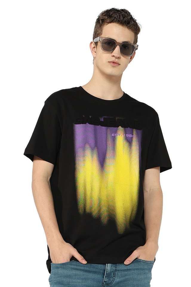 Graphic-Print-Cotton-Blend-Regular-Fit-Men-T-Shirt
