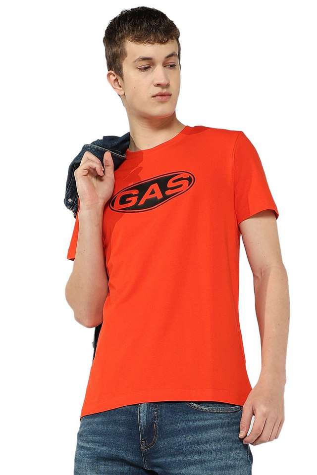 Graphic-Print-Cotton-Blend-Round-Neck-Men-s-T-Shirt