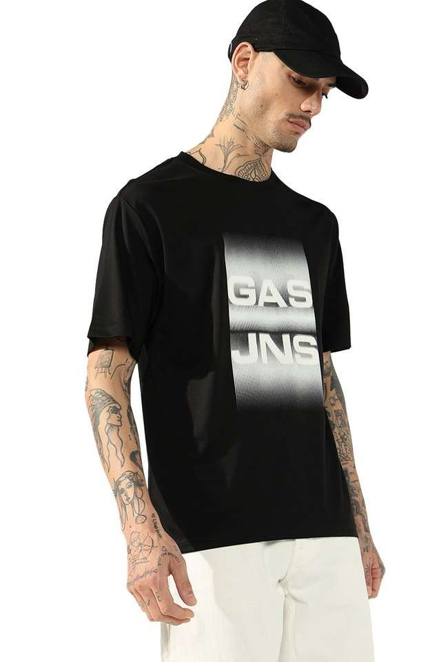 Printed-Polyester-Round-Neck-Men-s-T-Shirt