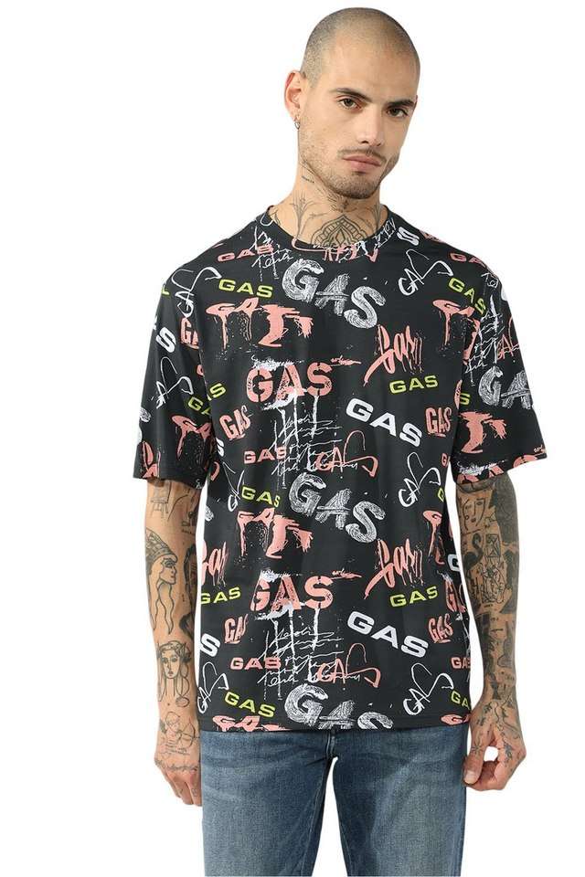 Printed-Blended-Fabric-Relaxed-Fit-Men-T-Shirt