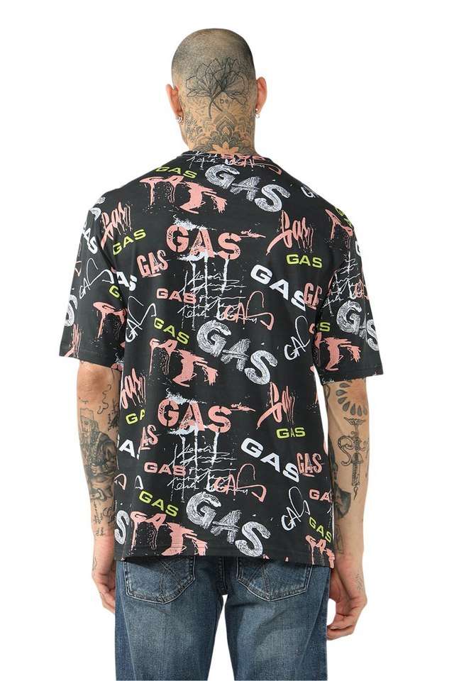 Printed-Blended-Fabric-Relaxed-Fit-Men-T-Shirt