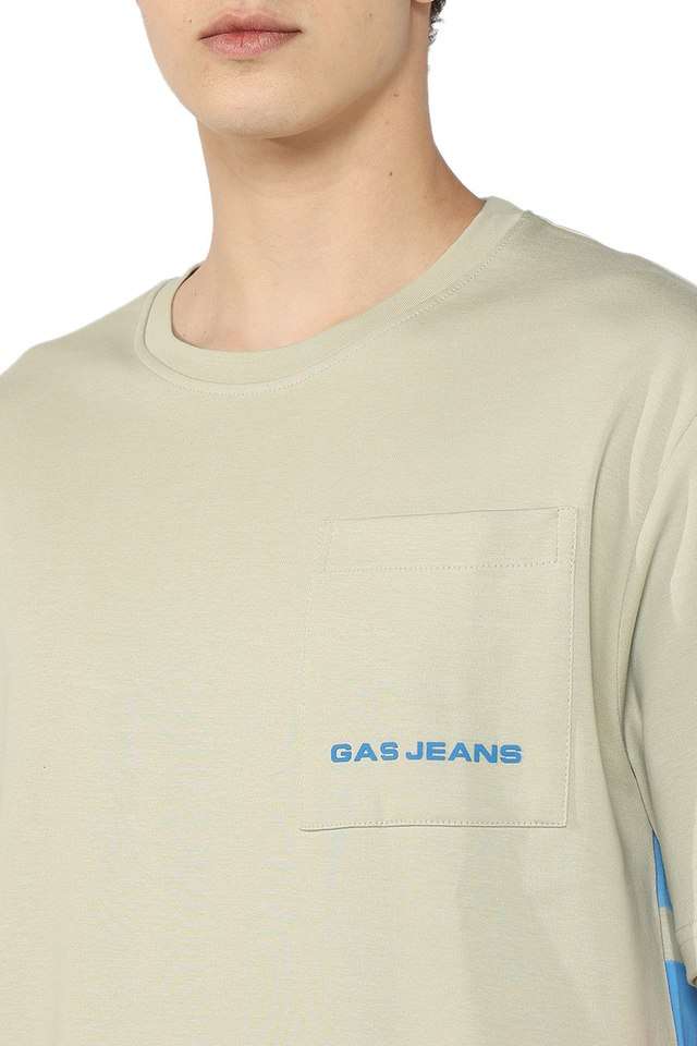 Graphic-Print-Cotton-Blend-Round-Neck-Men-s-T-Shirt