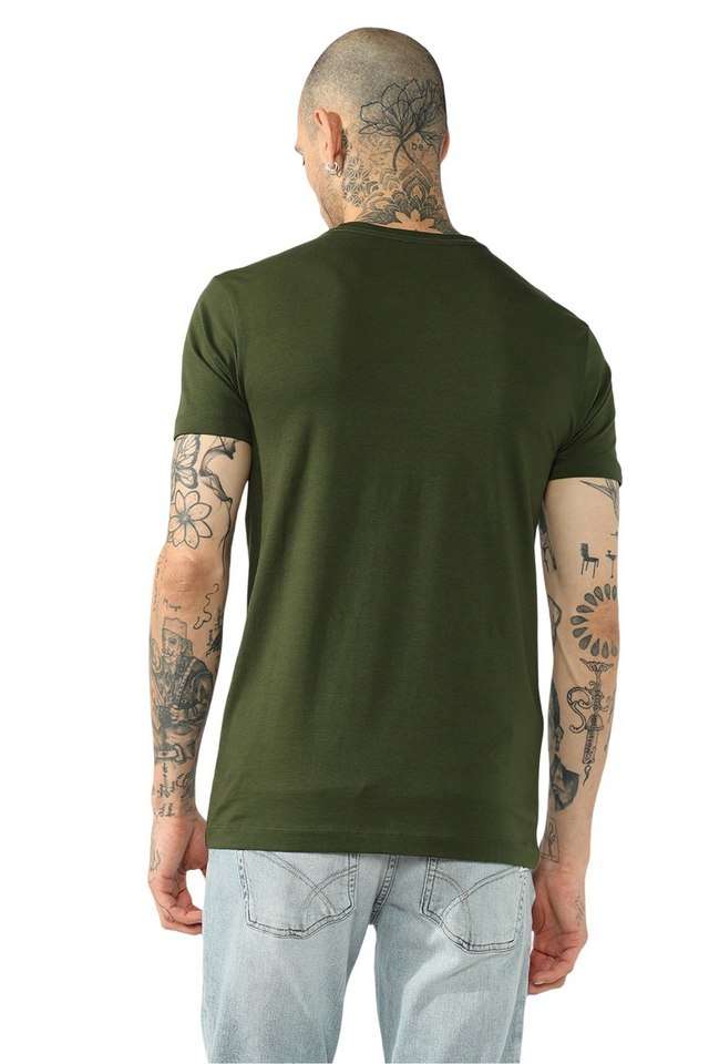 Solid-Cotton-Round-Neck-Men-s-T-Shirt