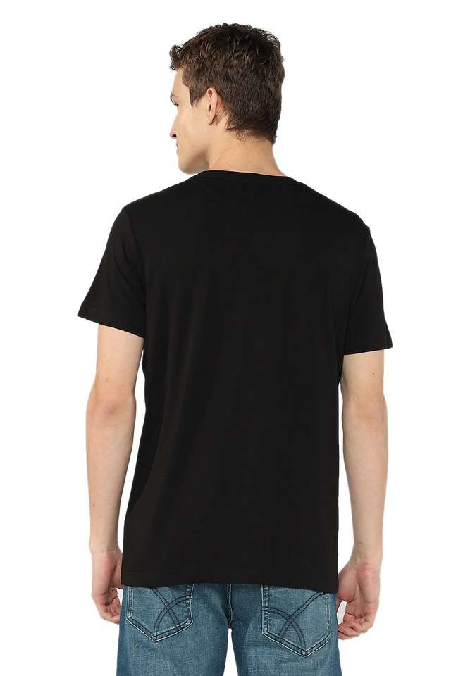 Graphic-Print-Cotton-Blend-Round-Neck-Men-s-T-Shirt