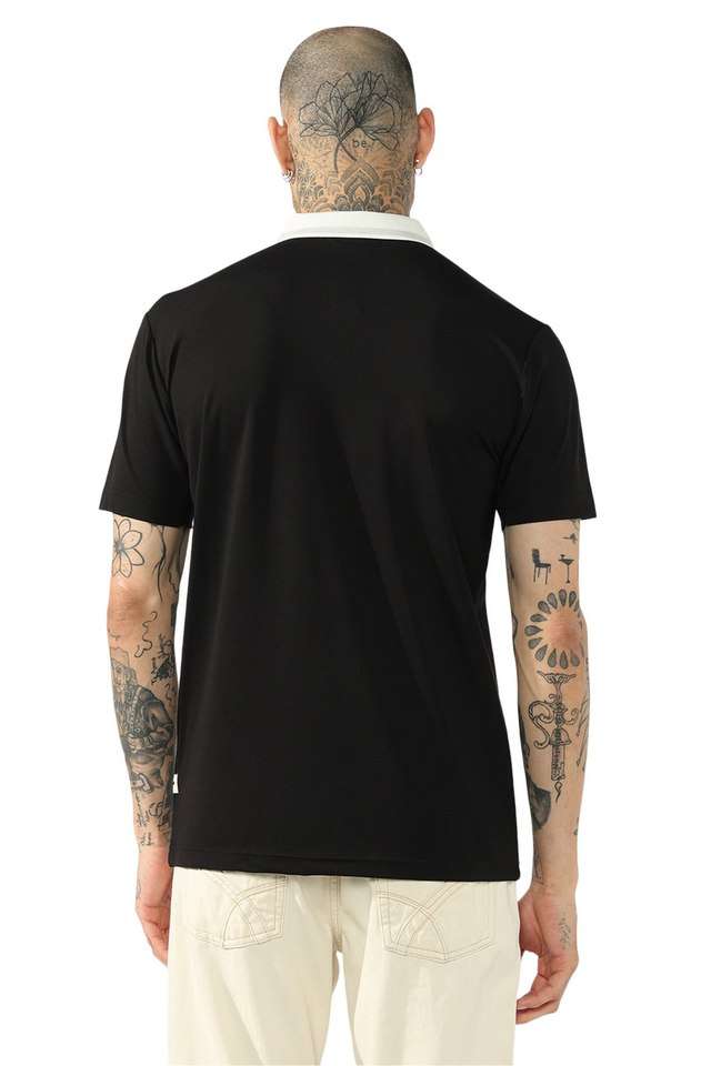 Solid-Cotton-Stretch-Polo-Men-s-T-Shirt