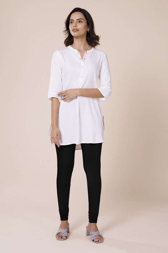 Solid-Cotton-Slim-Fit-Women-s-Leggings