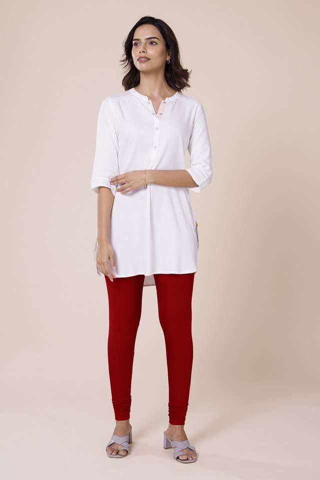 Solid-Cotton-Slim-Fit-Women-s-Leggings