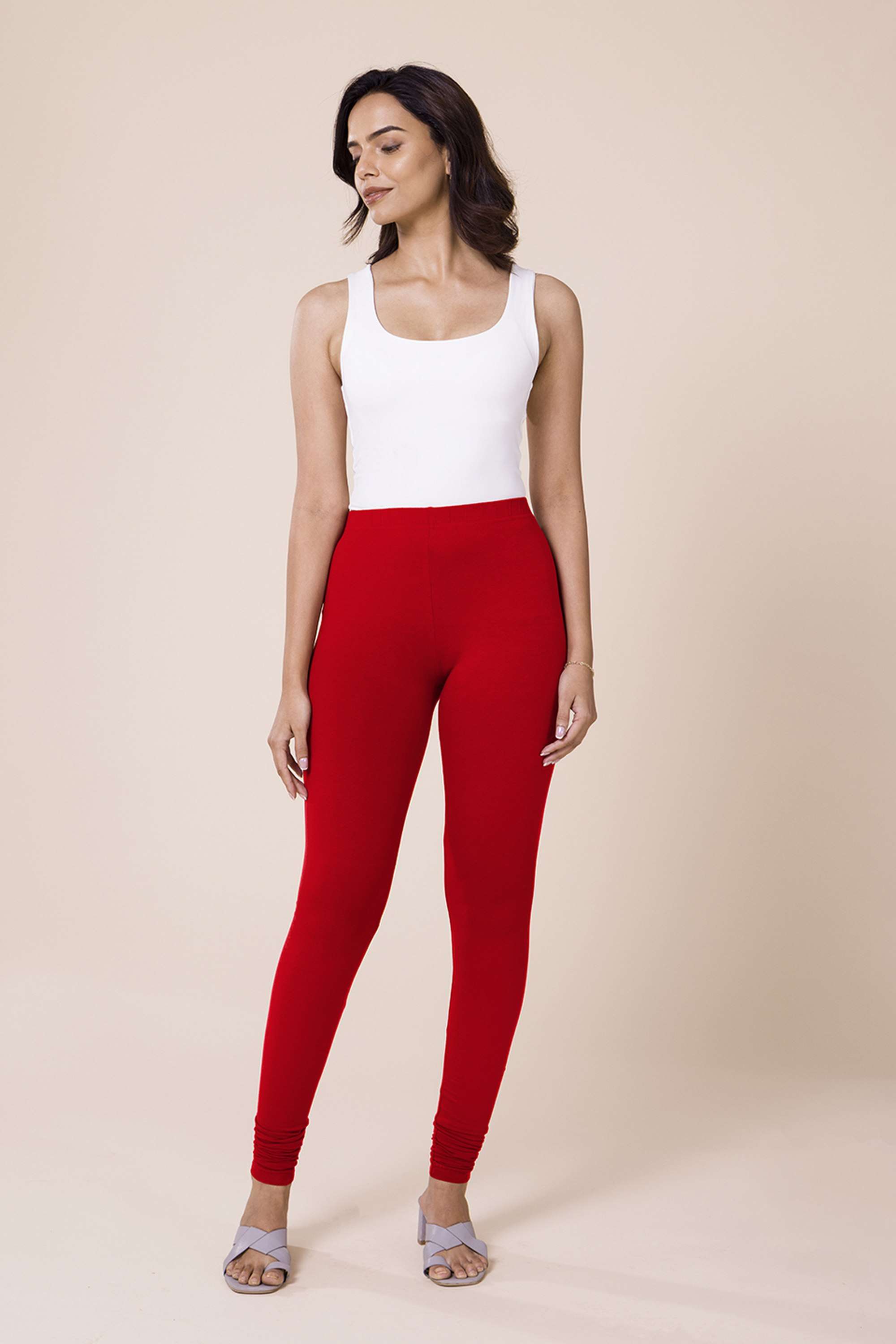 Solid-Full-Length-Cotton-Women-s-Leggings