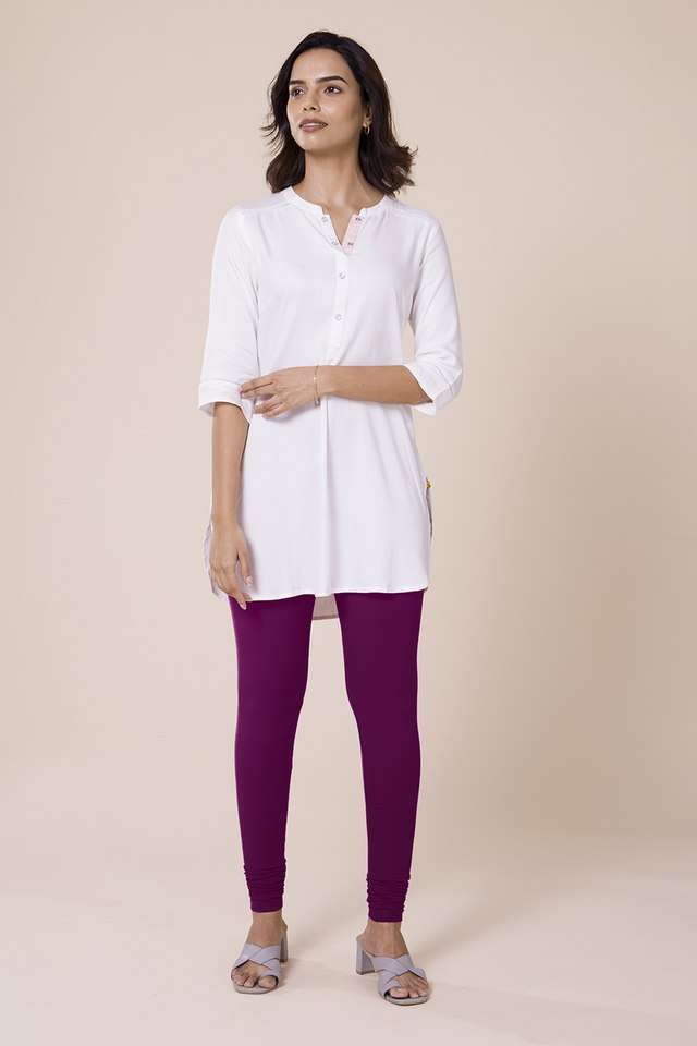 Solid-Cotton-Slim-Fit-Women-s-Leggings