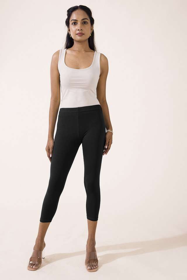 Solid-Cotton-Slim-Fit-Women-s-Leggings