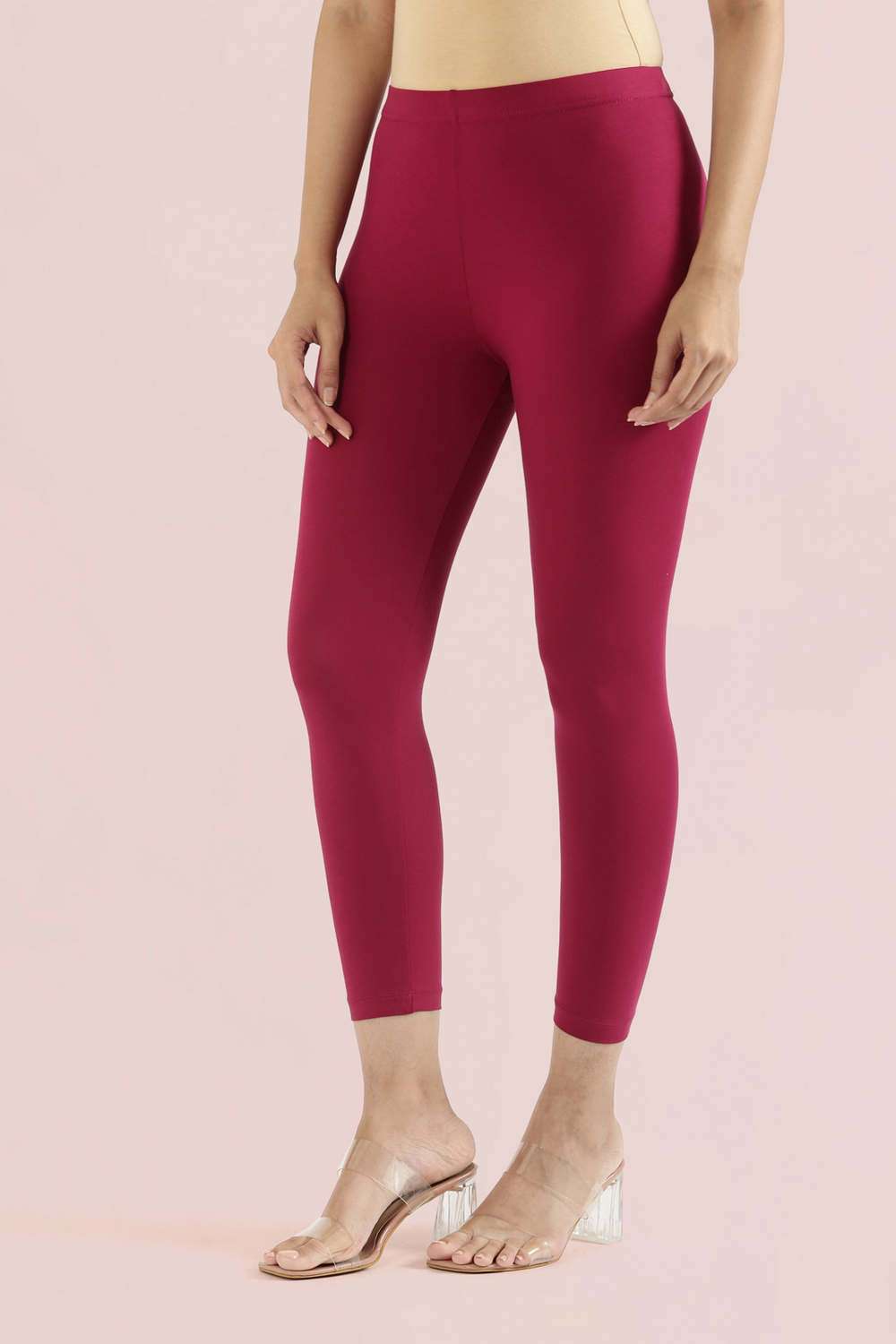 Solid-Crop-Cotton-Women-s-Leggings