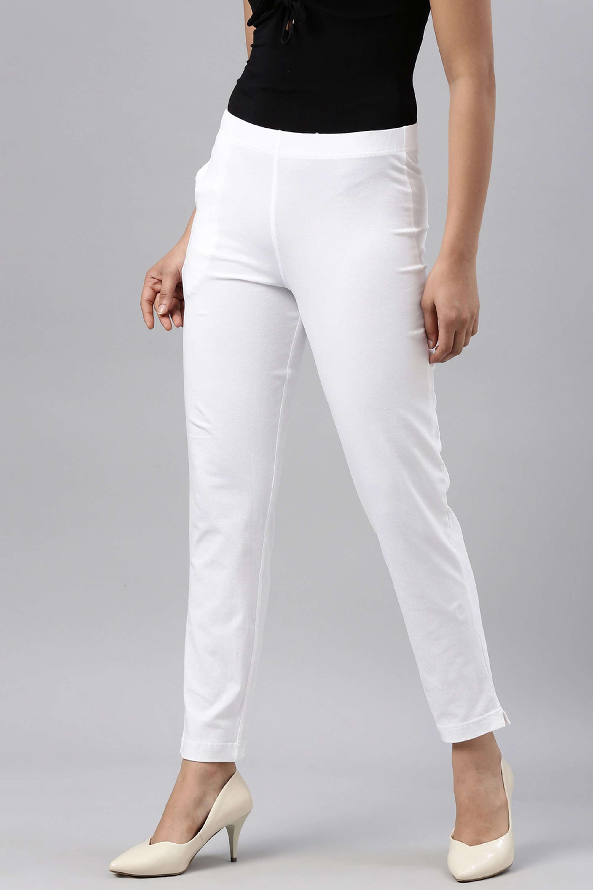 Solid-Regular-Fit-Cotton-Women-s-Festive-Wear-Pants
